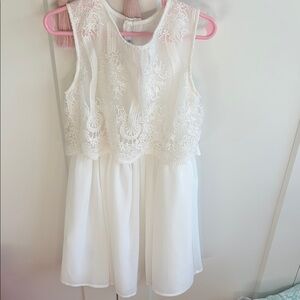 Elegant White Lace Kids Dress from Mayoral